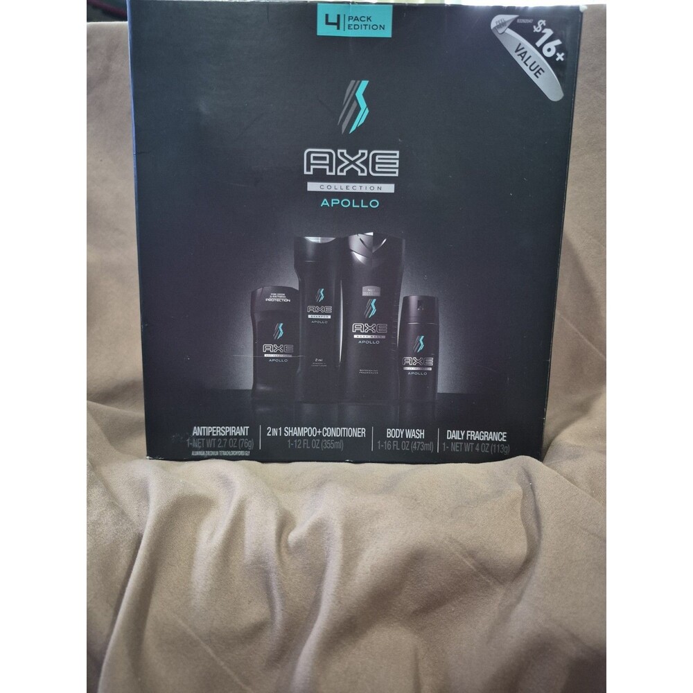 New Axe Apollo Gift Set Deodorant Body Spray 2 n 1 Shampoo Conditioner Body Wash